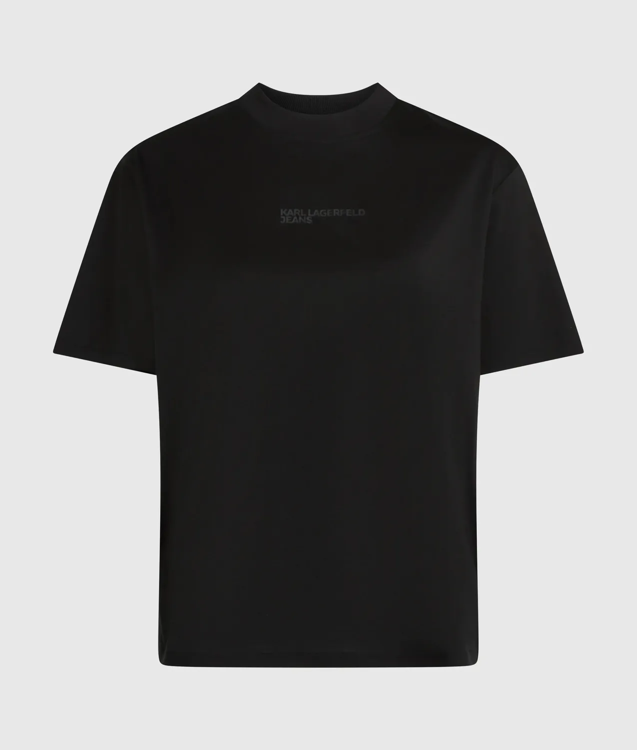 Karl Lagerfeld KL Jeans Open-back T-Shirt Mockneck Logo