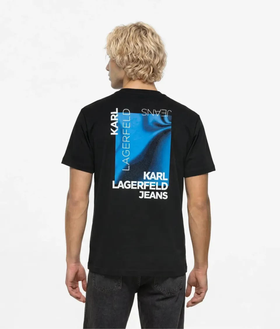 Karl Lagerfeld KL Jeans Ombré Box Logo T-Shirt