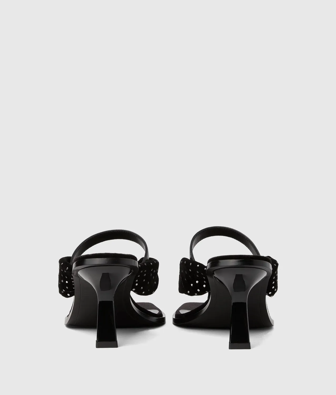 Karl Lagerfeld Karmel Sandalen Absatz Samt Strass