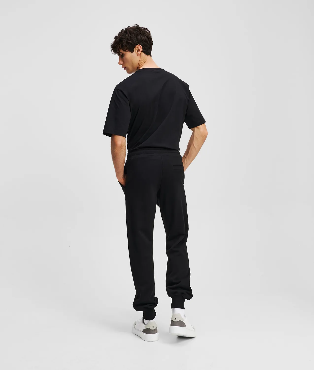 Karl Lagerfeld Kameo Sweatpants Baumwolle schwarz