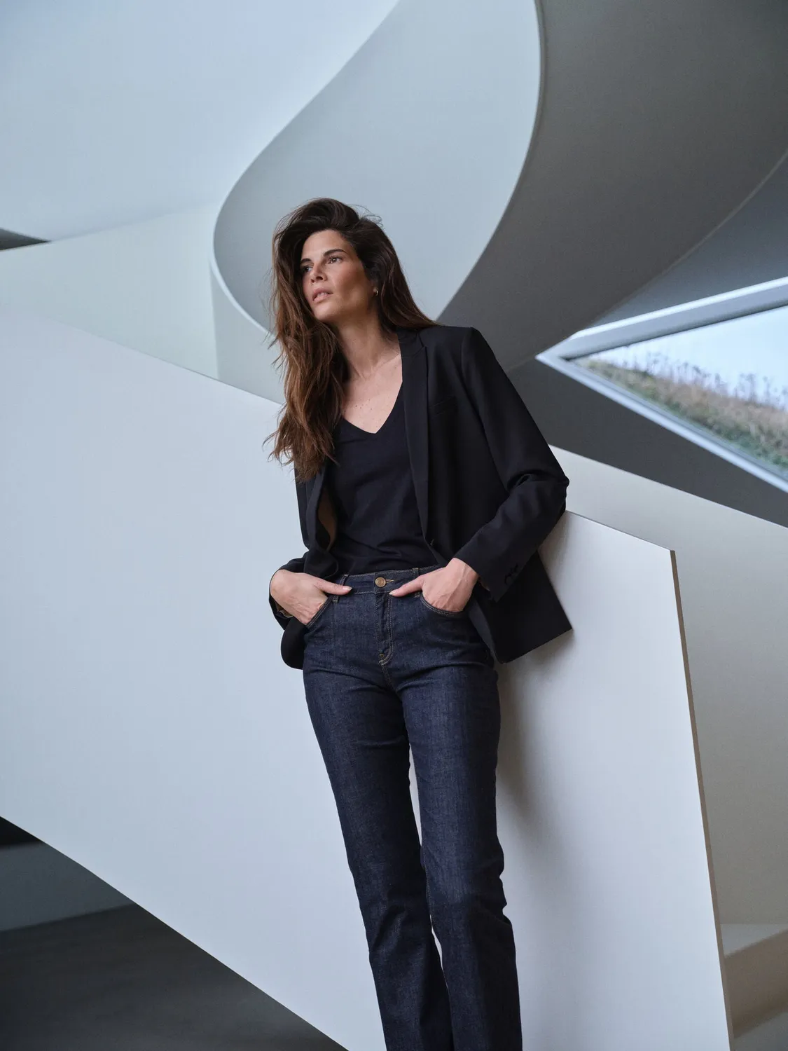 Mos Mosh Arden Organic V-Neck T-Shirt V-Ausschnitt