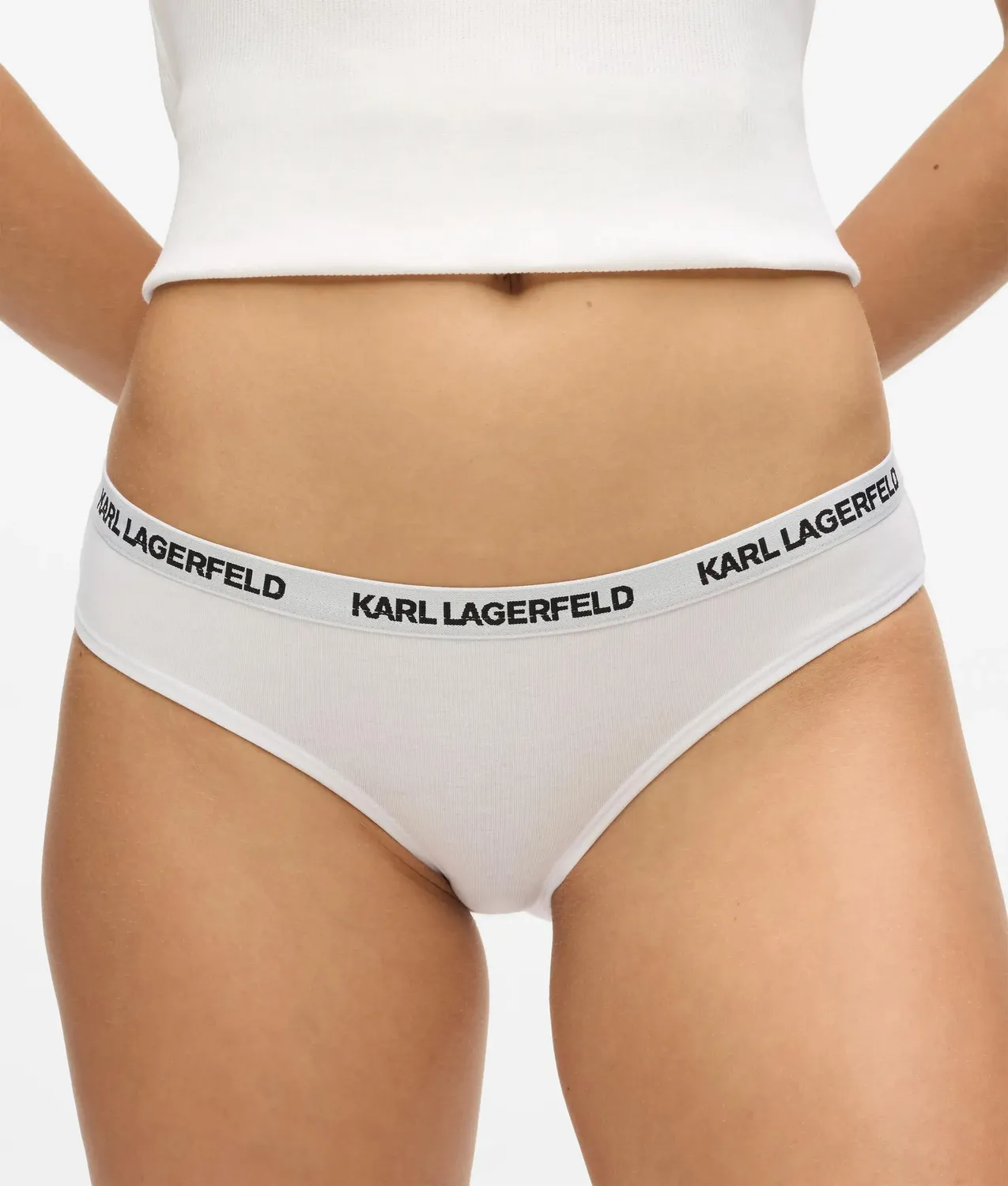 Karl Lagerfeld Logo Slip 3er-Pack Baumwolle Vollbedeckung