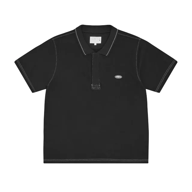 Corteiz Island Polo Shirt Black aus Baumwolle