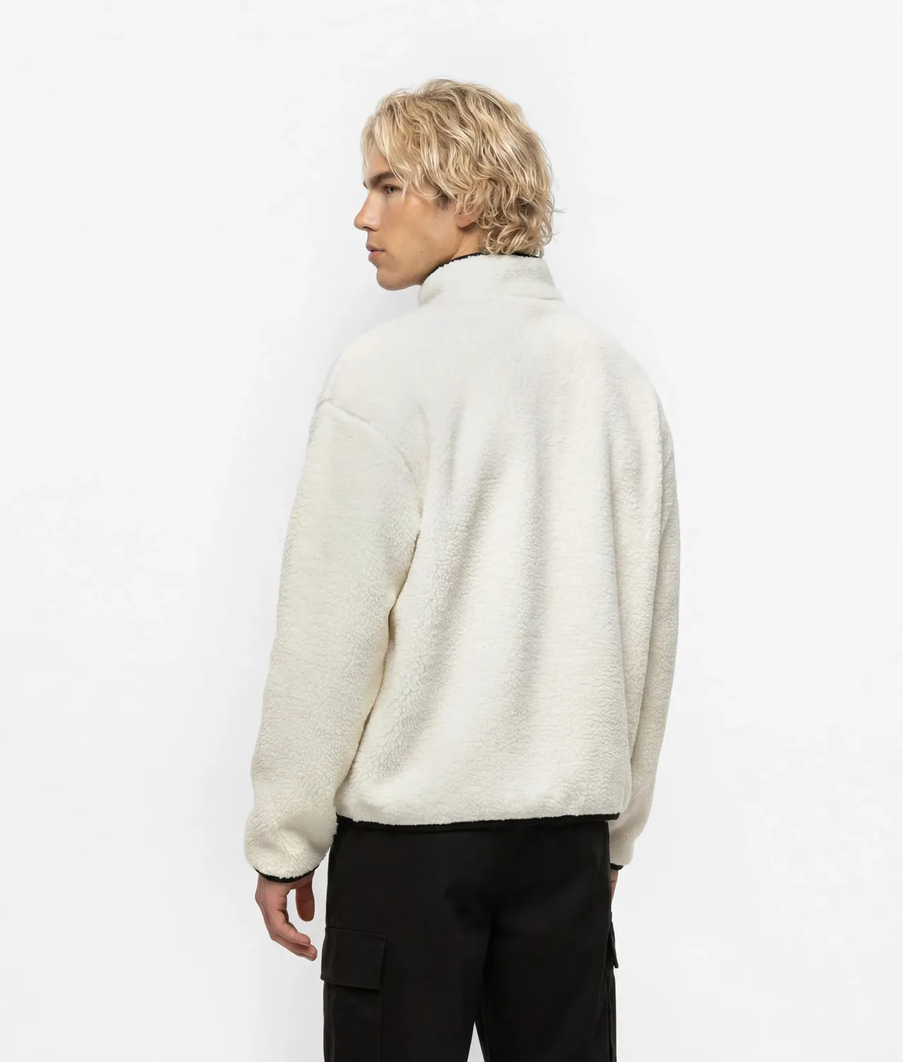 Karl Lagerfeld Half-Zip Fleece Sweatshirt Teddy