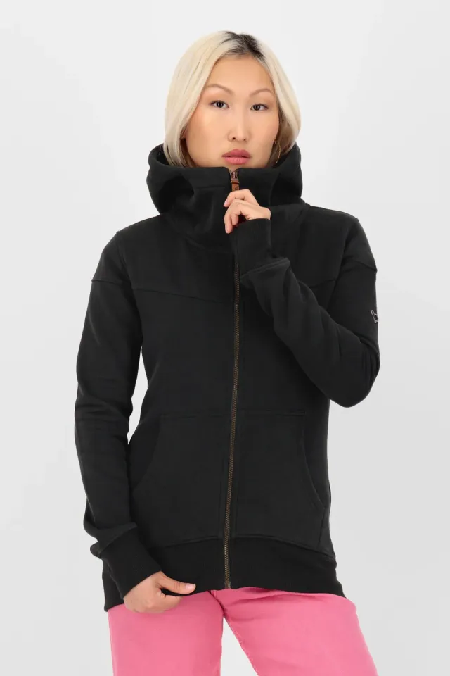 Alife & Kickin IsamiAK A Sweatjacke Schwarz Damen angeraut