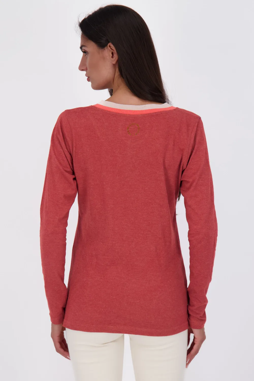 Alife & Kickin IziaAK A Longsleeve Damen Dunkelrot