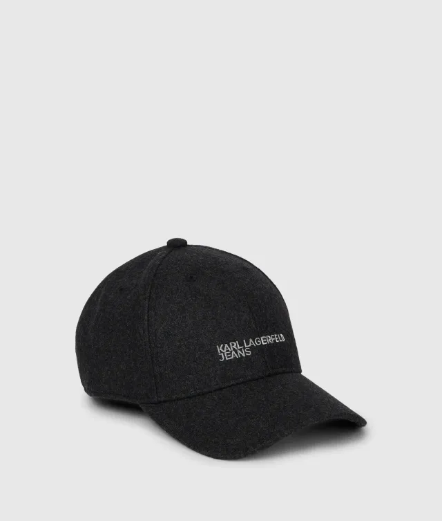 Karl Lagerfeld Logo Cap Wollmix mit Stick