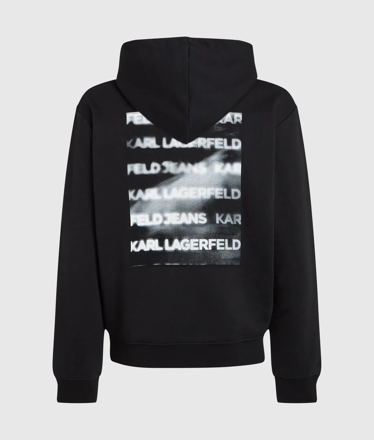 Karl Lagerfeld Ombré Box Logo Hoodie Baumwollhoodie