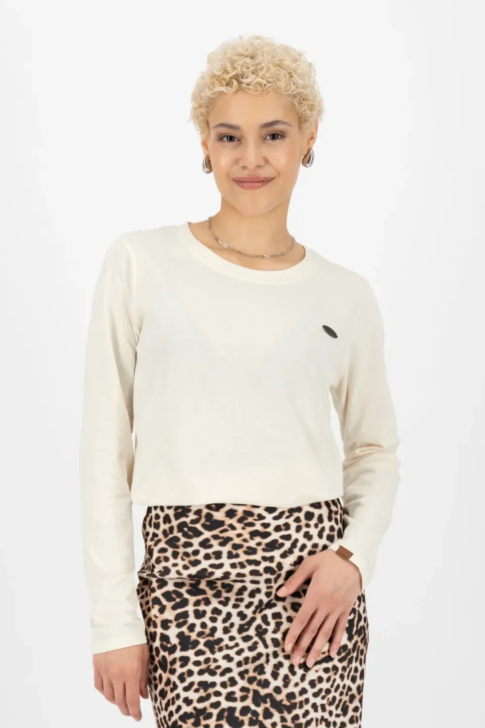 Alife & Kickin LeaAK A Longsleeve Beige schmal