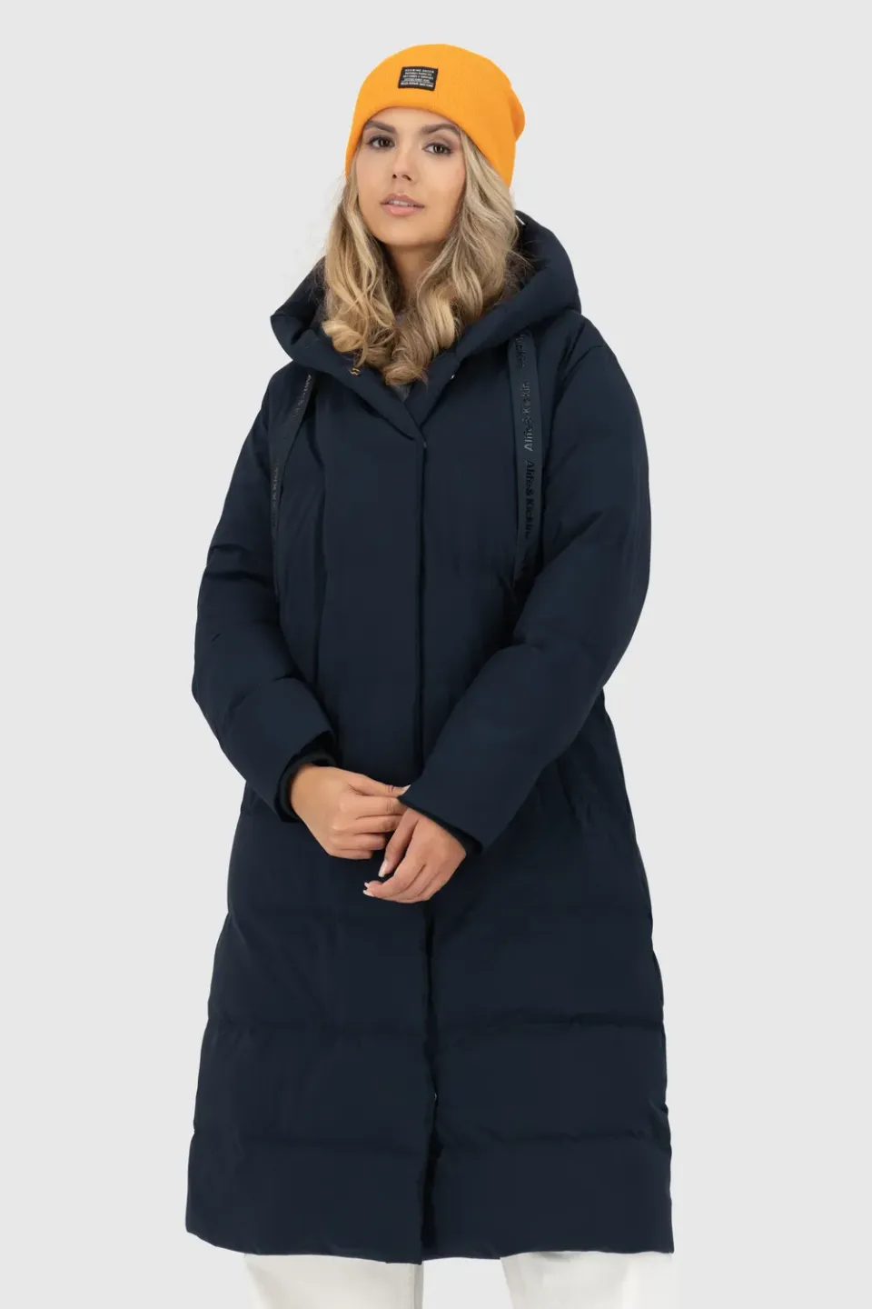 Alife & Kickin DitteAK A Puffer Coat Dunkelblau lang