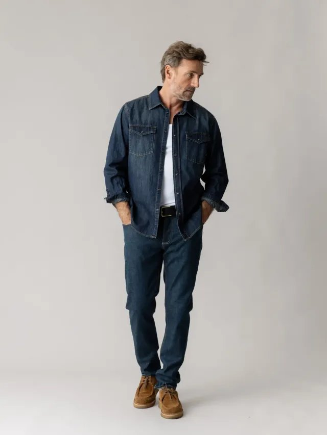 Mos Mosh Andrew Florence Jeans Blue Denim Regular