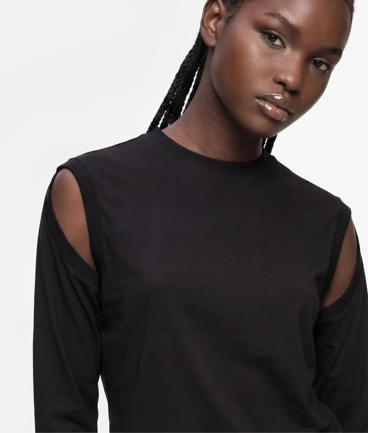 Karl Lagerfeld Jeans Cut-out Langarmshirt Baumwolle
