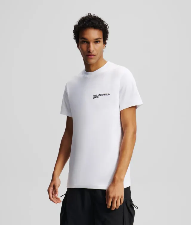 Karl Lagerfeld KL Jeans Slim Fit T-Shirt Bio-Baumwolle Logo