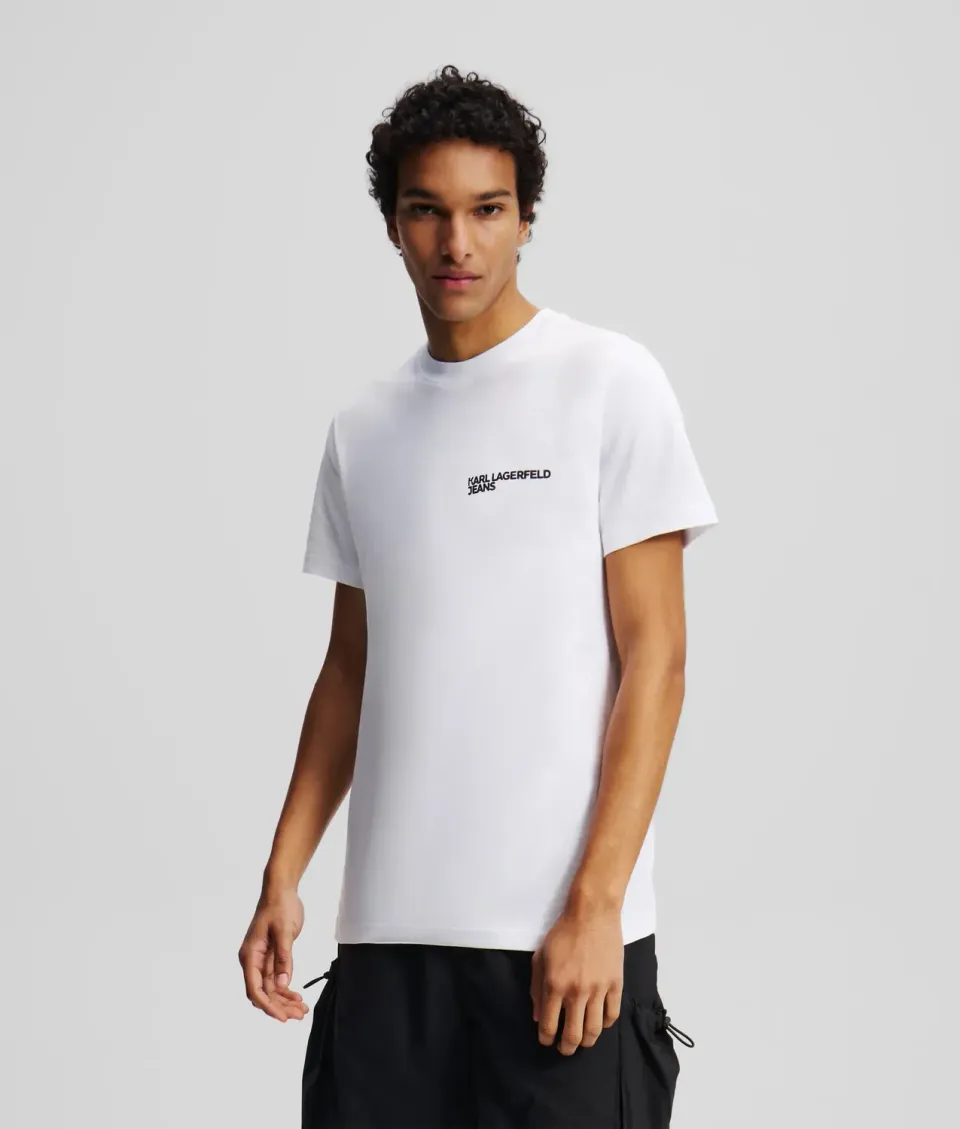 Karl Lagerfeld KL Jeans Slim Fit T-Shirt Bio-Baumwolle Logo