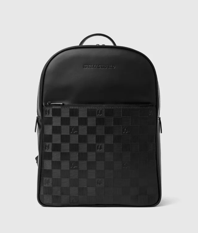 Karl Lagerfeld Monogram Checkerboard Rucksack Einheitsgröße