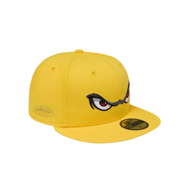 Corteiz Storm New Era 59Fifty Fitted Cap Yellow Stickerei