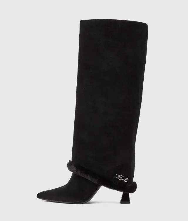 Karl Lagerfeld Debutante Stiefel hoch Stilettoabsatz
