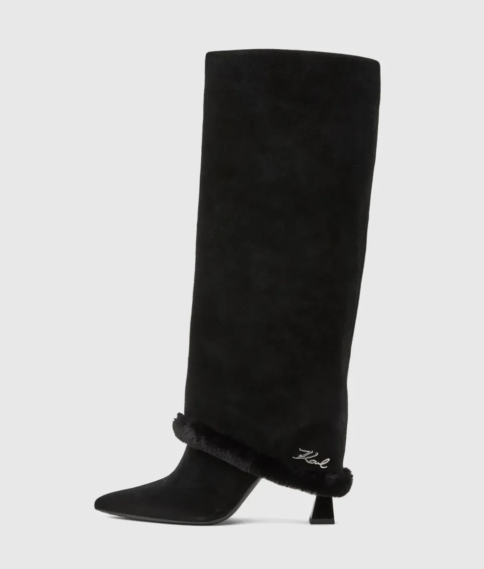 Karl Lagerfeld Debutante Stiefel hoch Stilettoabsatz