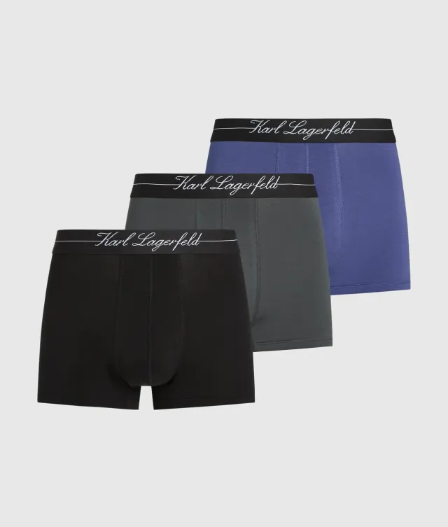 Karl Lagerfeld Hotel Karl Trunks Boxershorts 3er-Pack schwarz