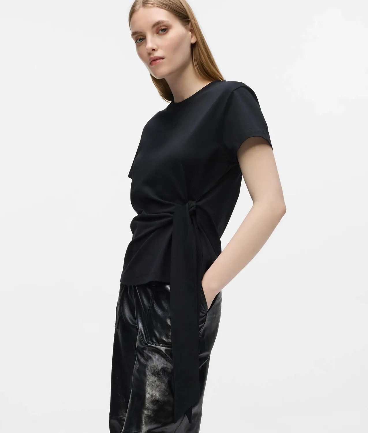 Karl Lagerfeld Knot T-Shirt Damen Bio-Baumwolle