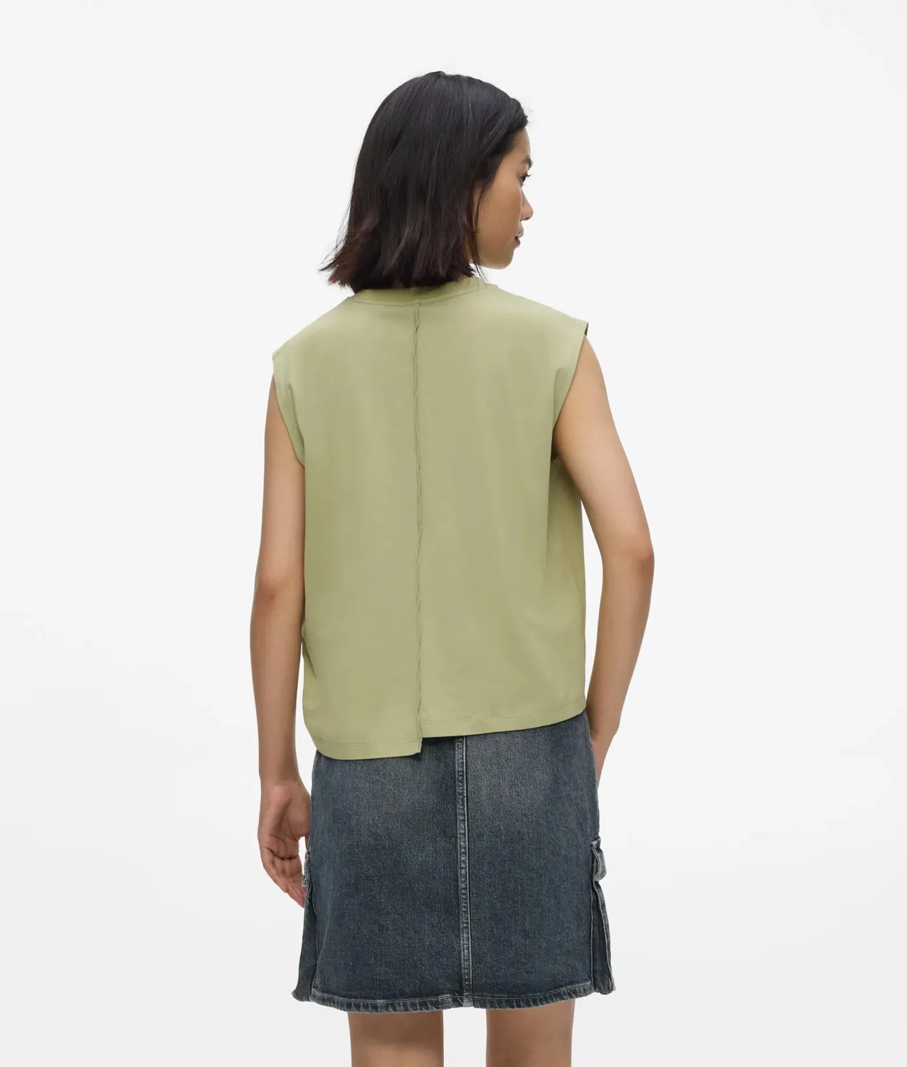 Karl Lagerfeld Jeans Seam Detail Damen Tank Top Baumwolle