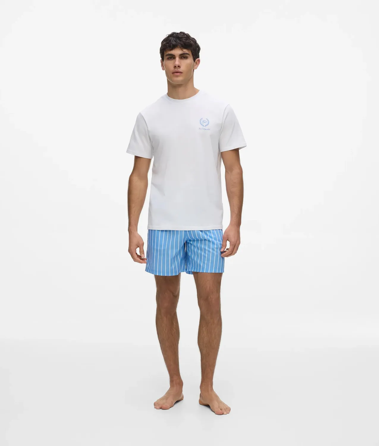 Karl Lagerfeld Hotel Karl Pyjama-Set Shorts Bio-Baumwolle
