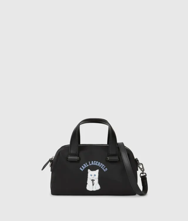 Karl Lagerfeld Ikon Choupette Satchel Tasche Nylon