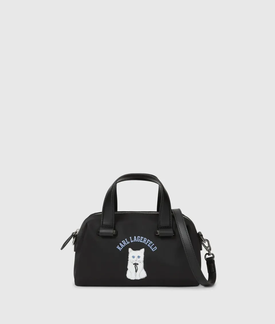 Karl Lagerfeld Ikon Choupette Satchel Tasche Nylon