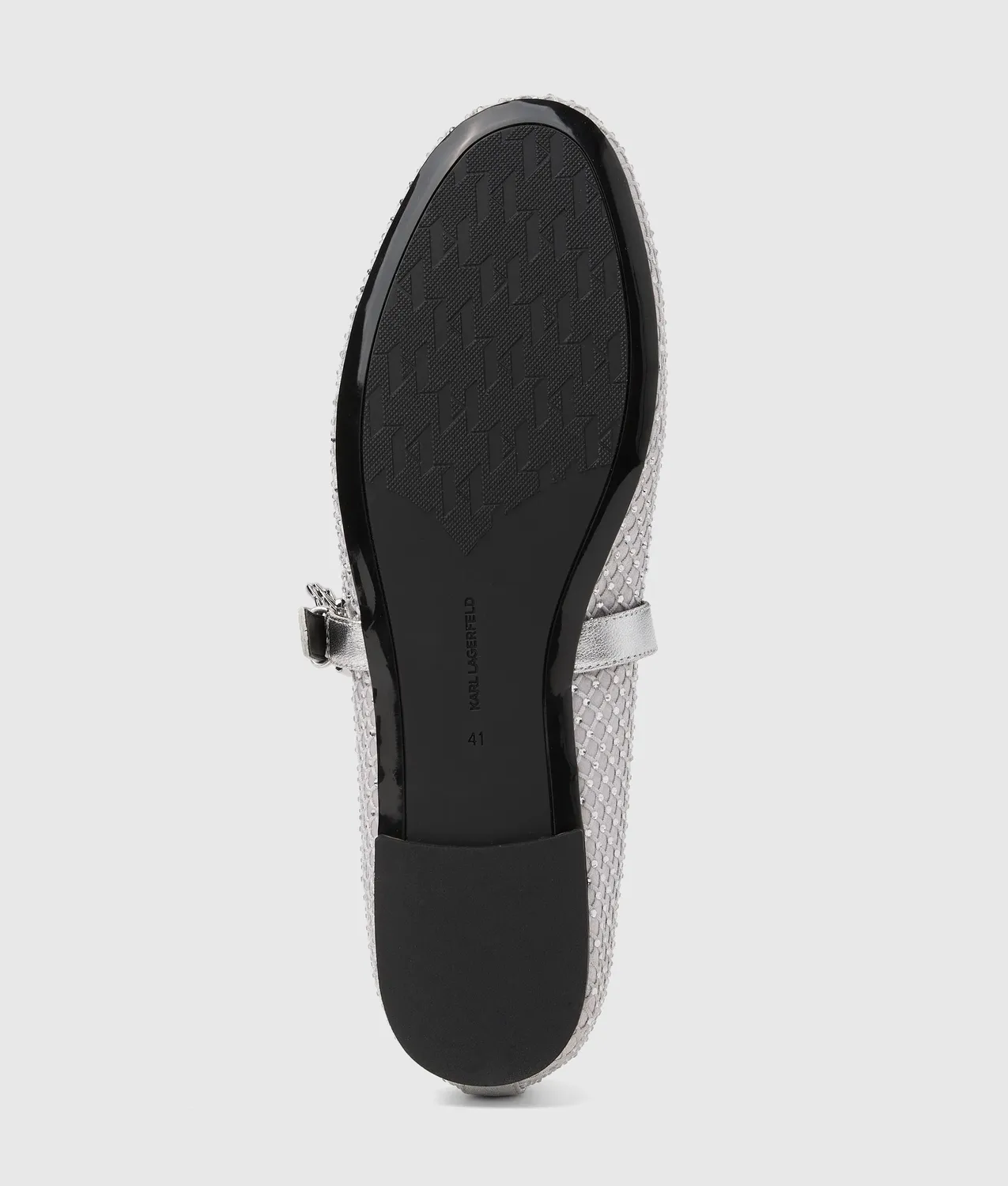 Karl Lagerfeld Karo Mesh Mary Janes Strass 4-10