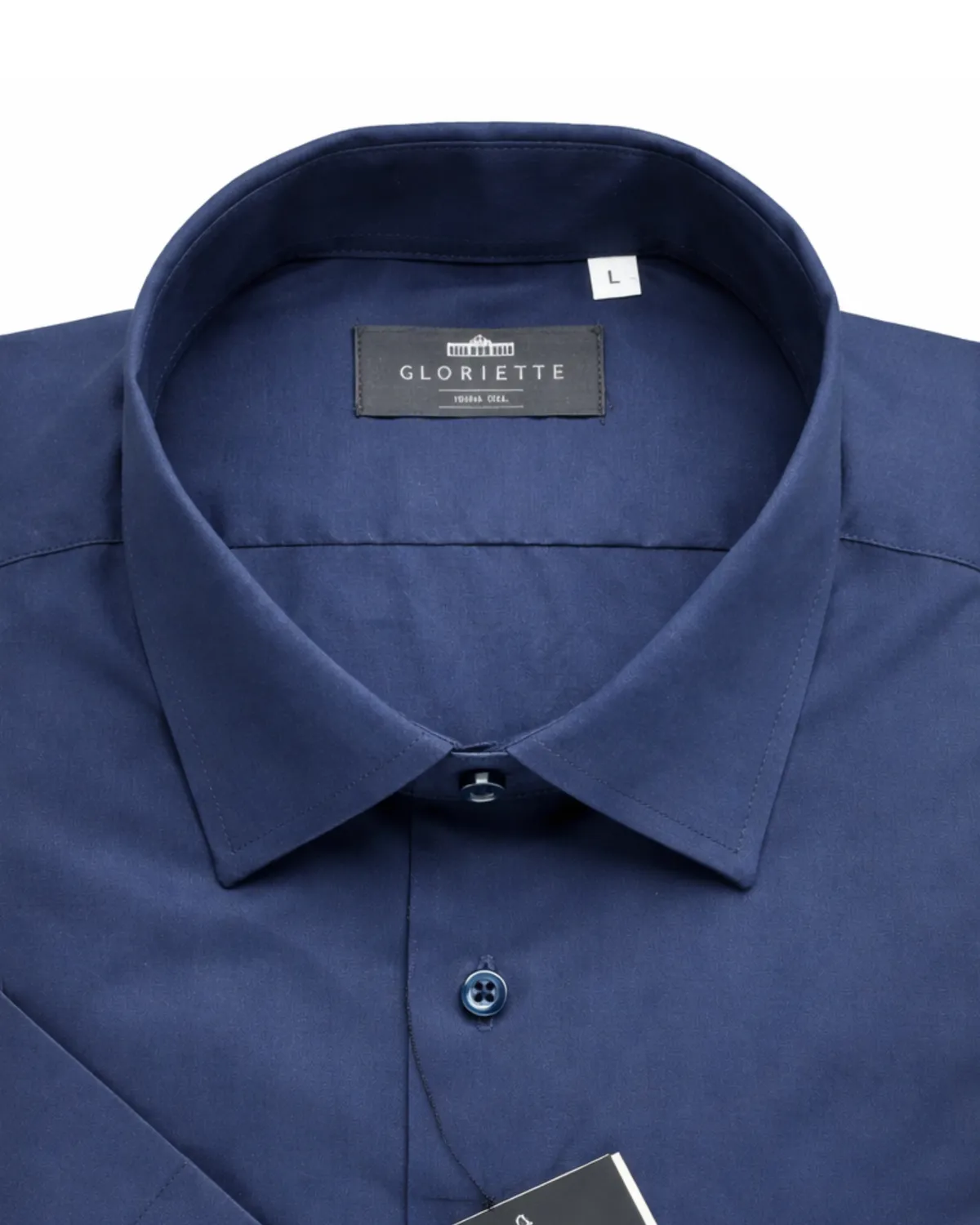 Gloriette Windsor Kurzarmhemd Blau Stretch Fashion Fit