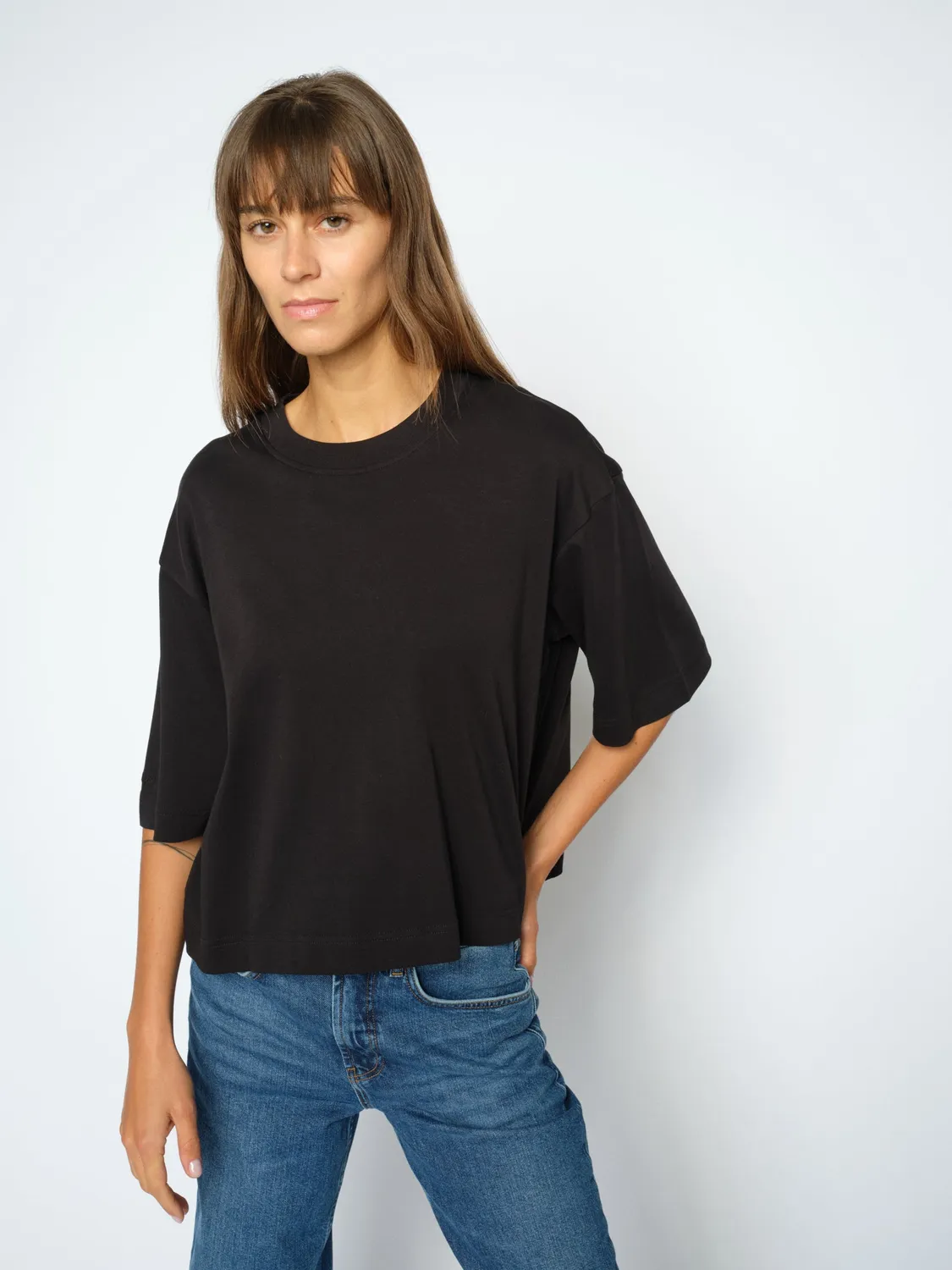 Mos Mosh MMNatalie Boxy T-Shirt Bio-Baumwolle Weiß