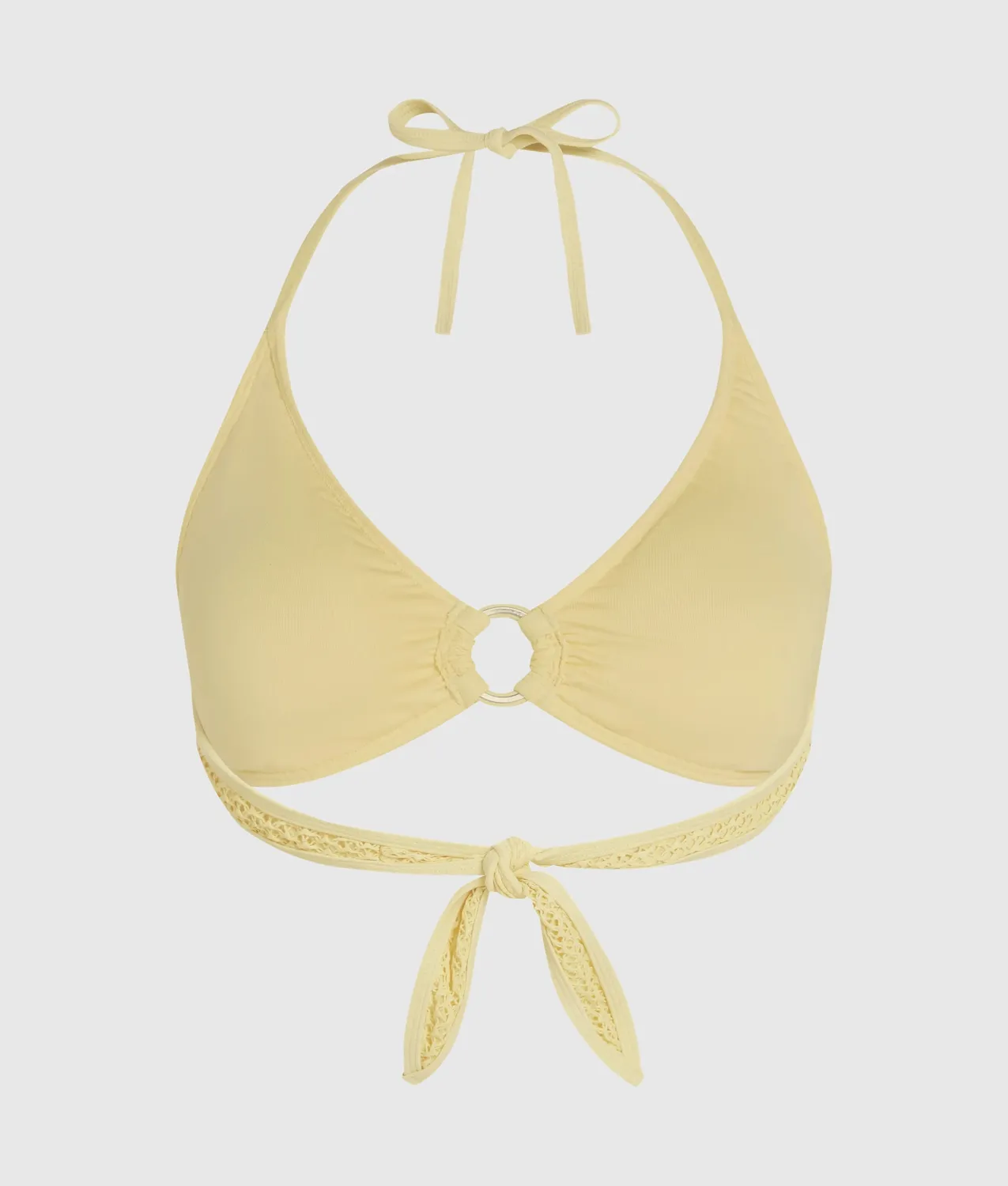 Karl Lagerfeld Crochet Triangle Bikini Top Damen gehäkelt