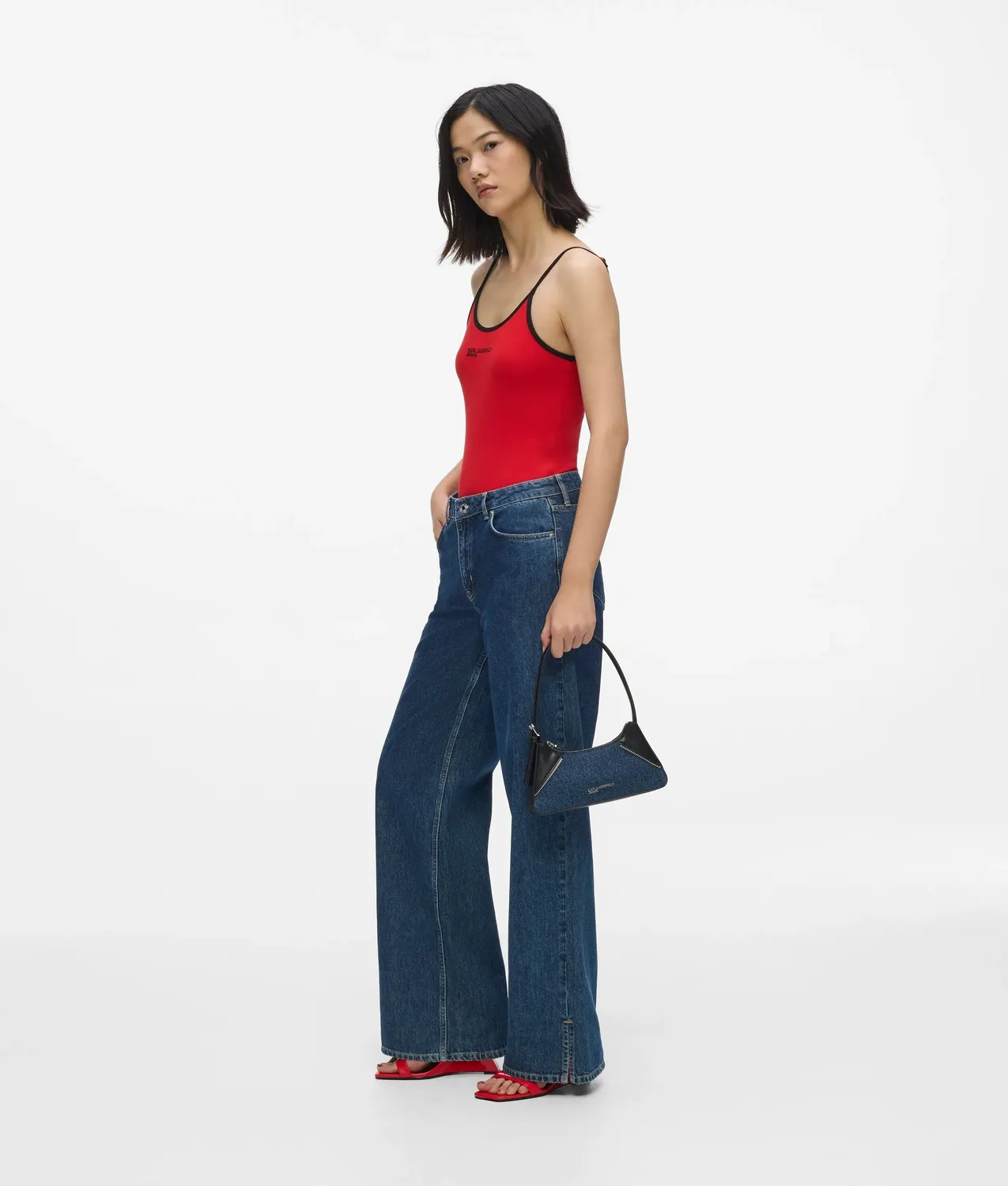 Karl Lagerfeld KL Jeans Rebel Schultertasche Denim