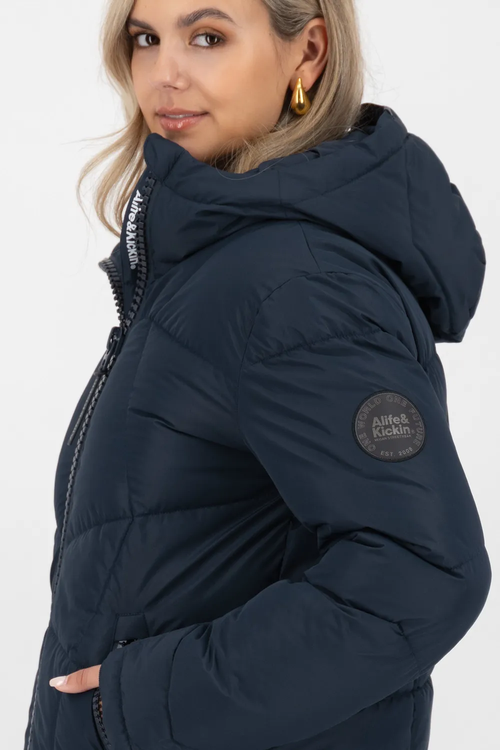 Alife & Kickin KasandraAK A Steppjacke Dunkelblau Winter