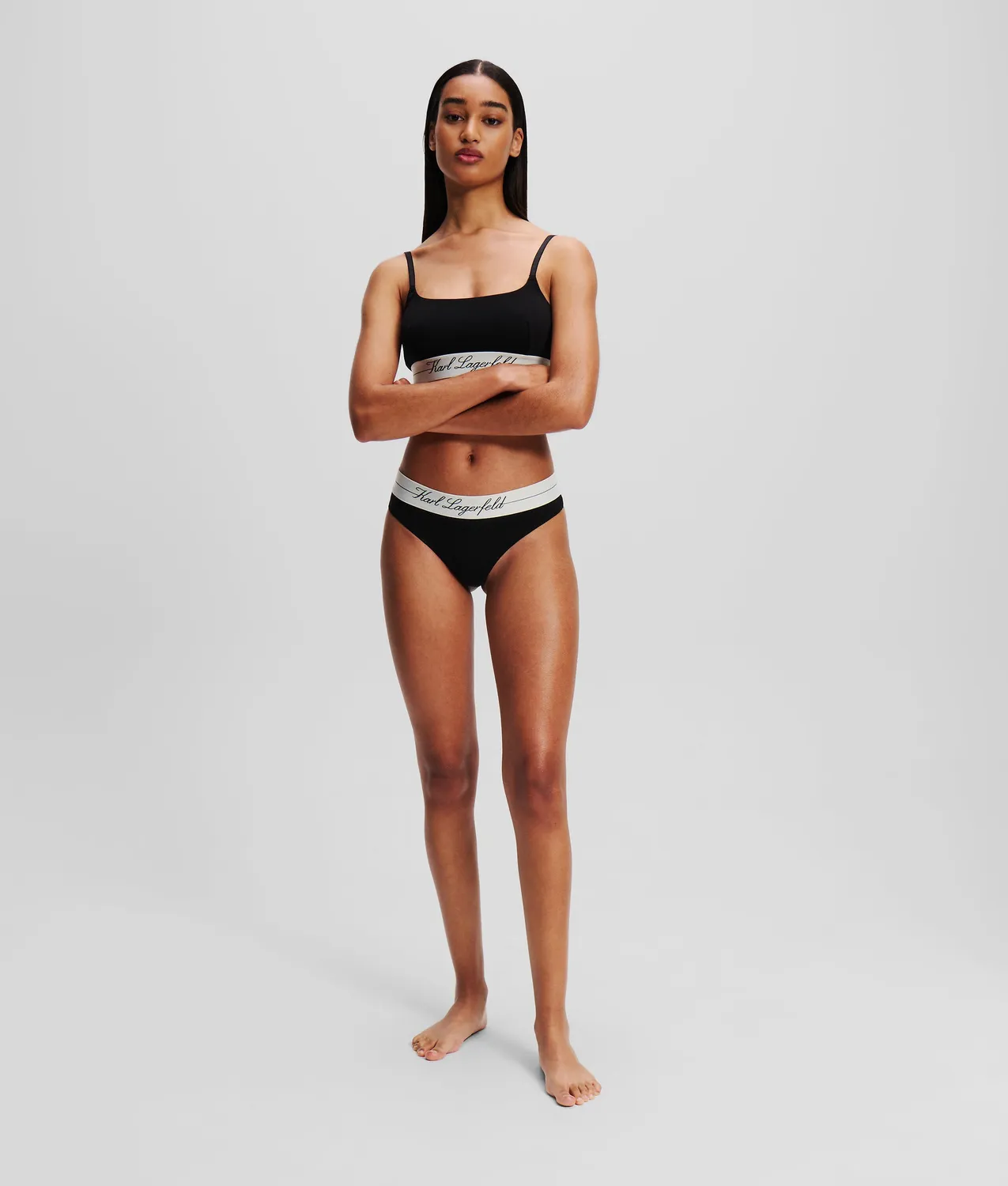 Karl Lagerfeld Hotel Karl String Thong Low-Rise