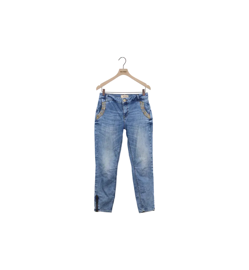 Mos Mosh ReLoved MMEtta Paisley Jeans 27 Dunkelblau