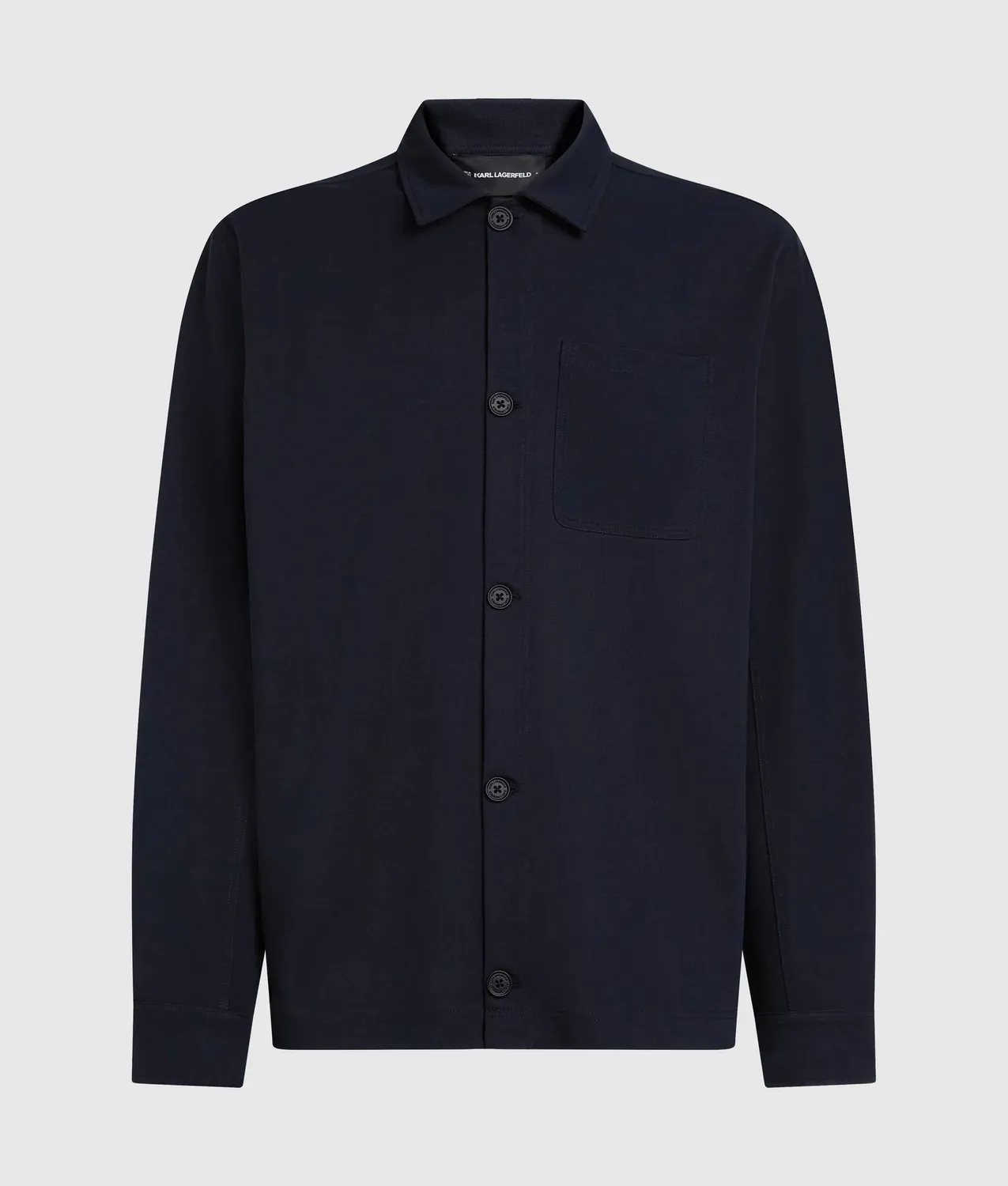 Karl Lagerfeld Ikon Jersey Overshirt Hemdjacke XS-XXL Viskose
