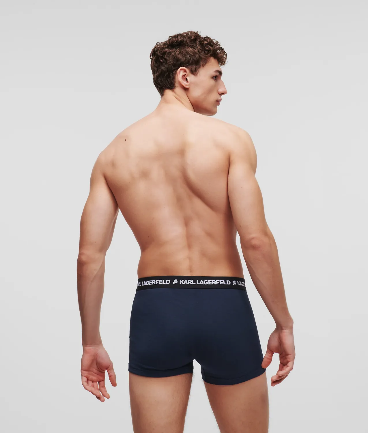 Karl Lagerfeld Logo Trunks 3er Pack Bio-Baumwolle