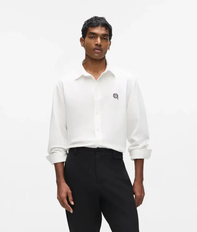 Karl Lagerfeld Ikon Oxford Hemd Baumwolle Herren