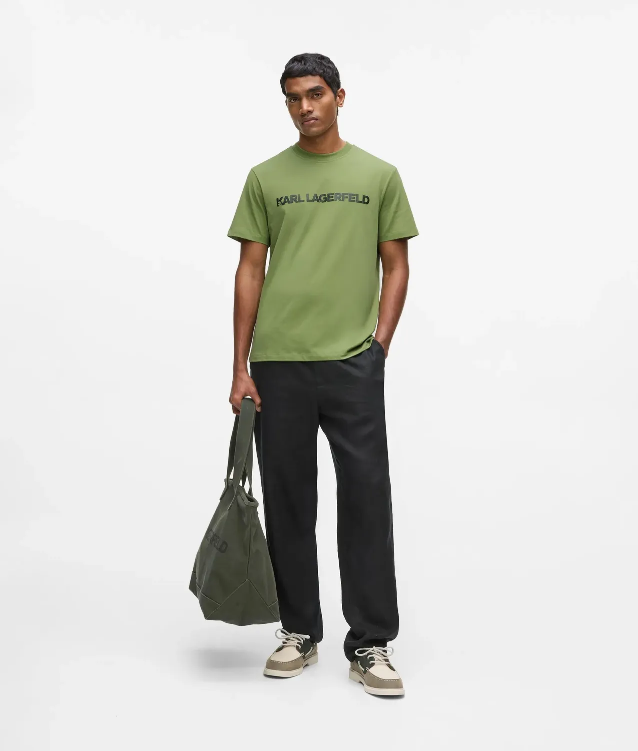 Karl Lagerfeld Logo T-Shirt Unisex Regular Rundhals