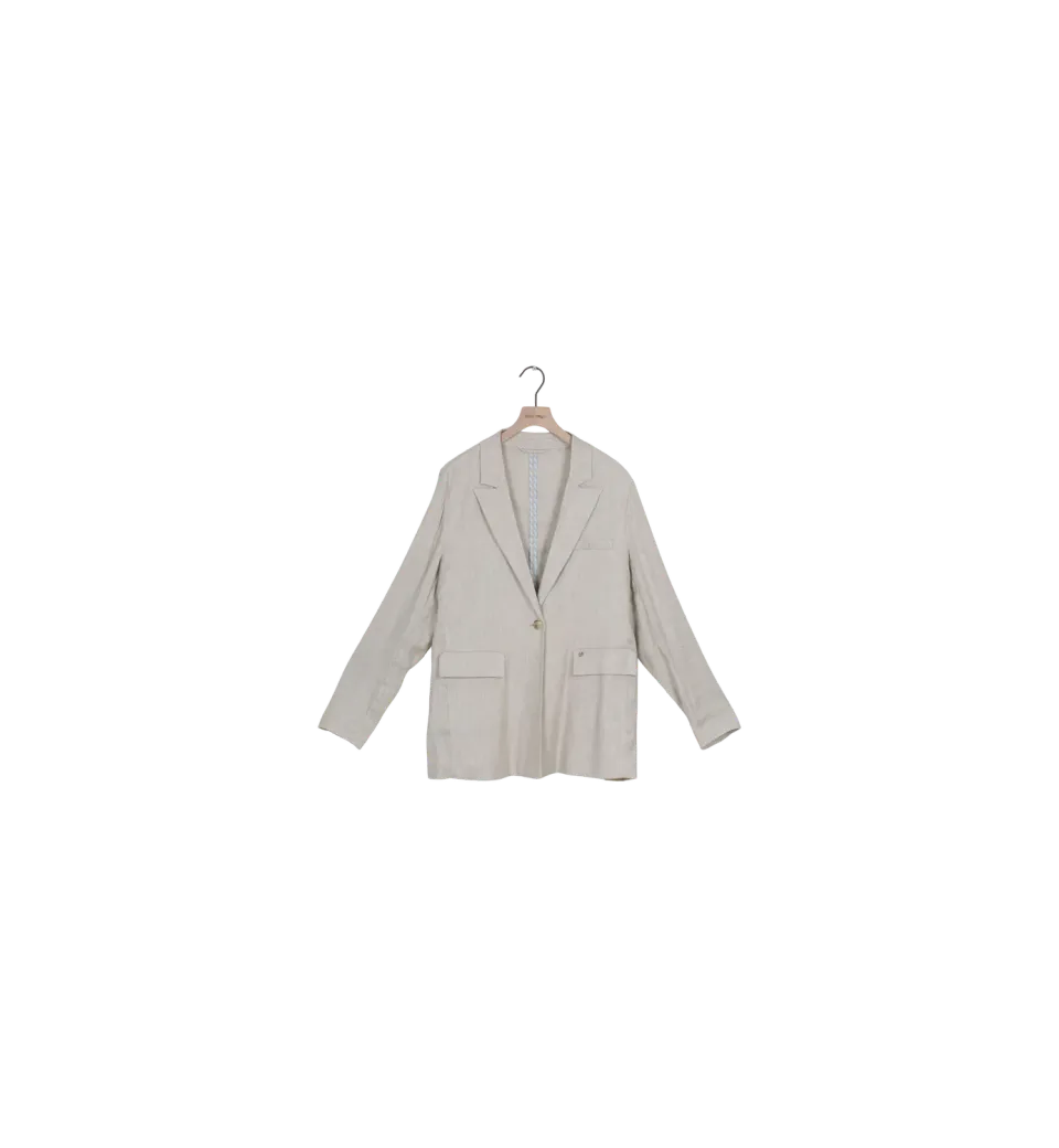 Mos Mosh MMSelda Linen Blazer Cement Gr.42 Secondhand