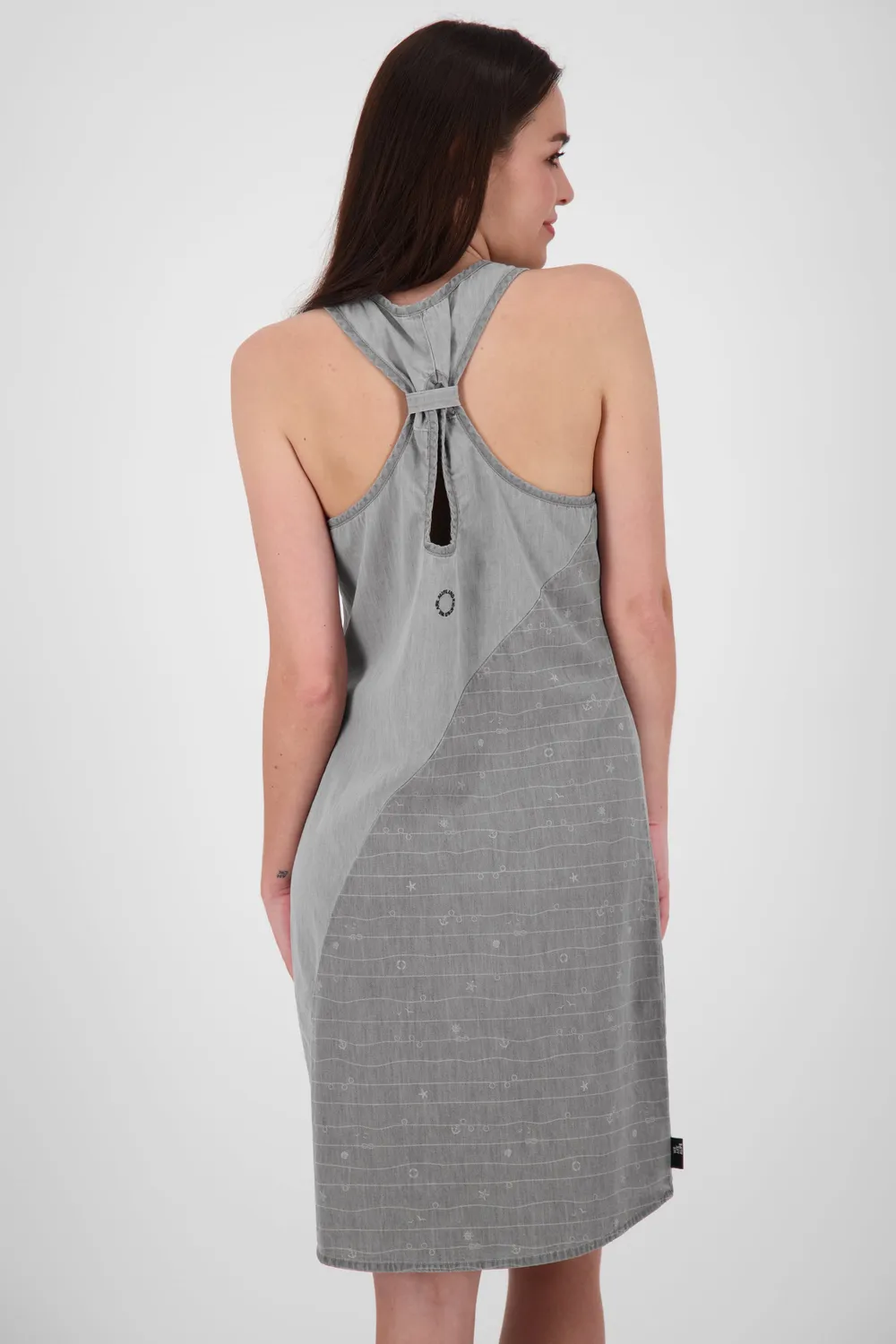 Alife & Kickin CameronAK DNM Kleid Grau Denim