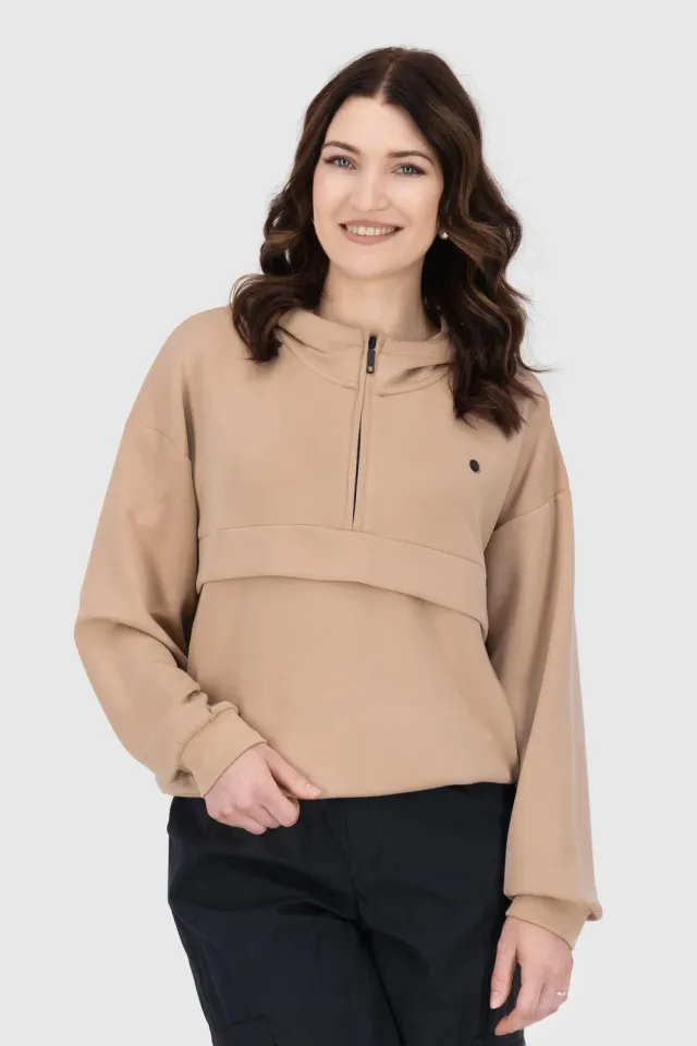 Alife & Kickin MajviAK T Hoodie Beige Oversize