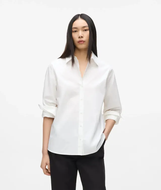 Karl Lagerfeld Classic relaxed Pappel Hemd Poplin