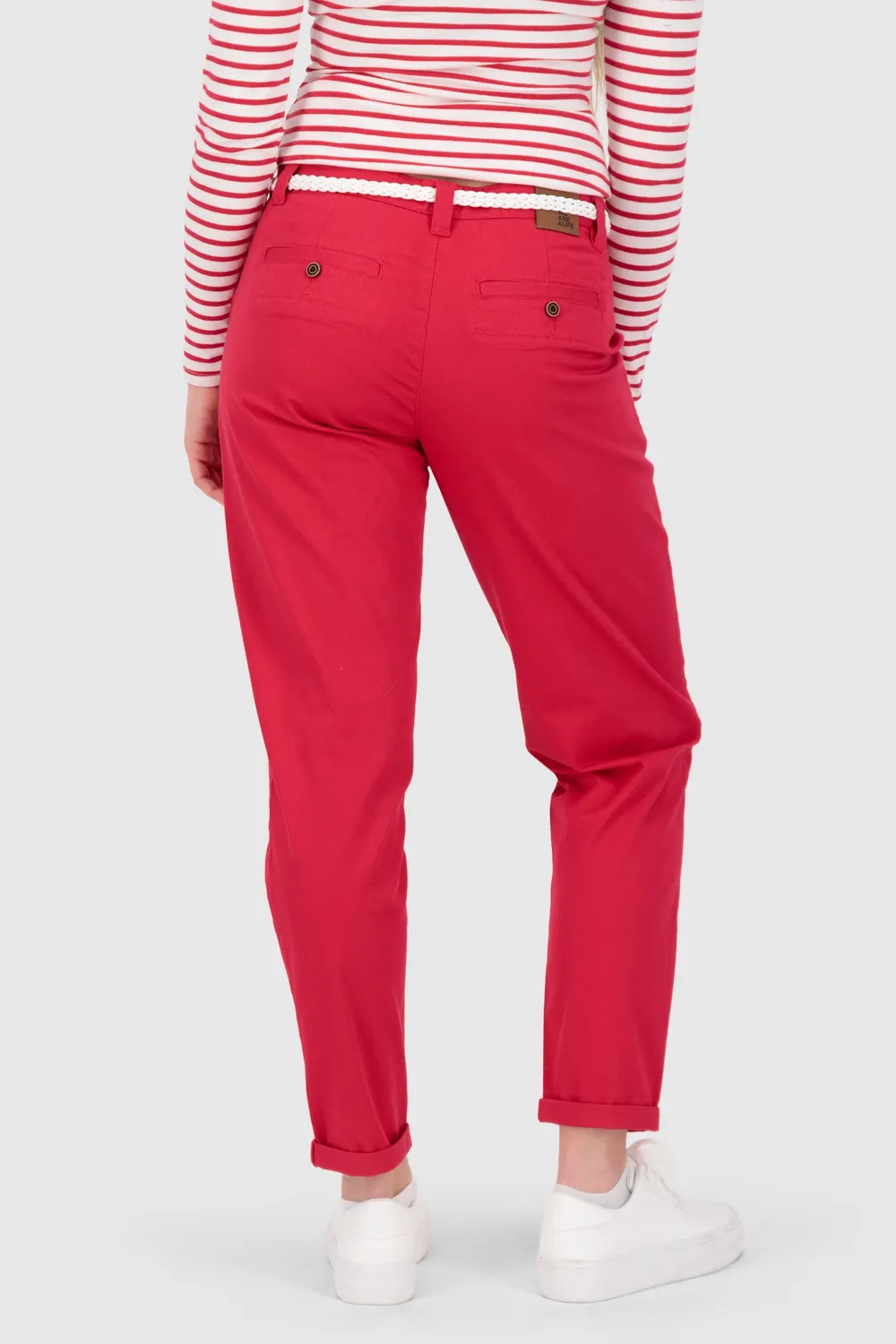 Alife & Kickin HirokoAK A Stoffhose Damen Rot lang