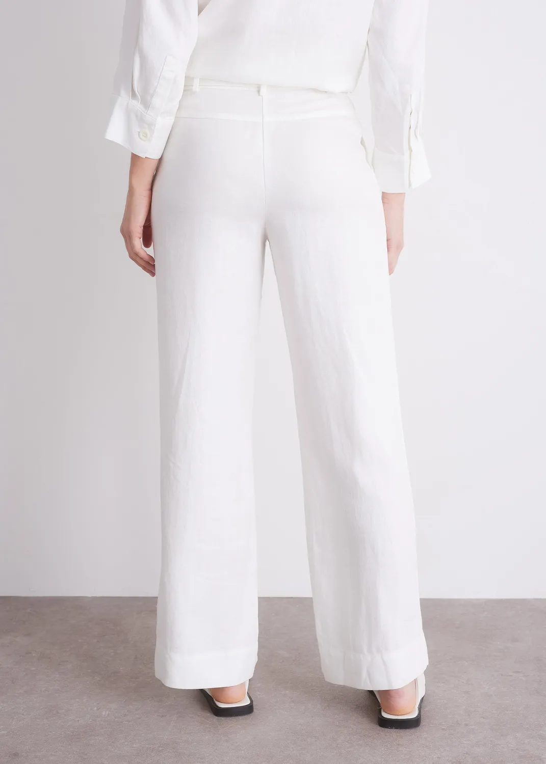 Senatex Lyocell-Leinen Hose Off-White