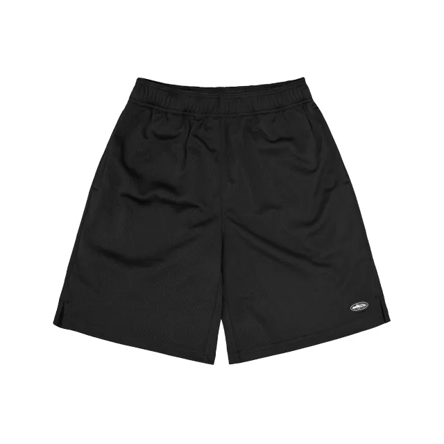 Corteiz Mini Island Mesh Short Schwarz Reissverschluss