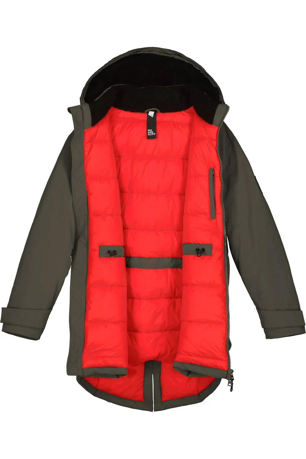 Alife & Kickin NoelAK A Parka Winterjacke Schwarz wattiert