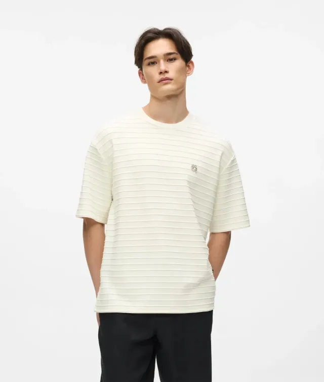 Karl Lagerfeld Ikon T-Shirt Streifen Herren