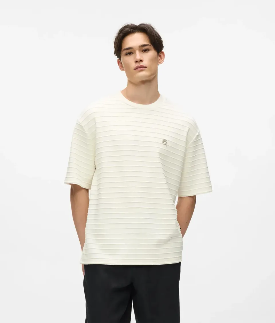 Karl Lagerfeld Ikon T-Shirt Streifen Herren